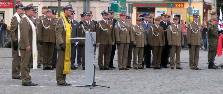 Przysięga terytorialsów w Płocku