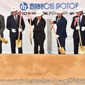 Inauguracja budowy fabryki Mabuchi Motor w Bochni, w krakowskiej SSE, 12 lipca 2017 r.