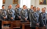 Na Mszę św. przybyli policjanci z całego powiatu.