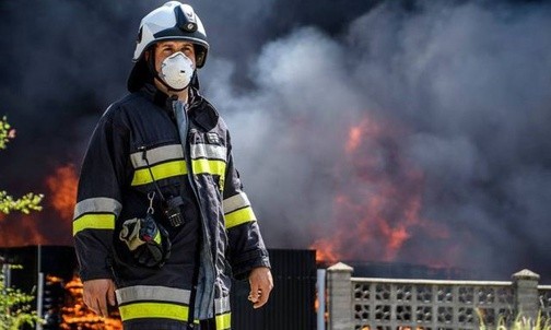 Pożar składowiska zagrażał kopalni