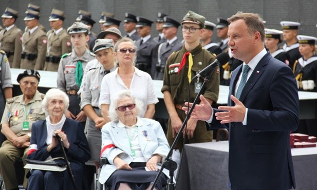 Prezydent do powstańców: Walczyliście za wartości, nie z zemsty