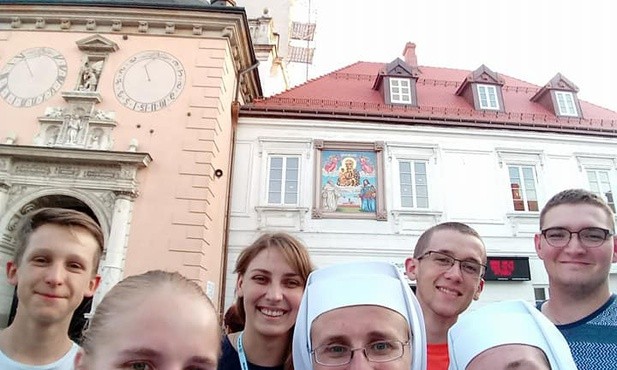 Selfie w drodze na Jasną Górę 