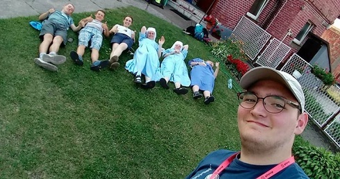 Selfie w drodze na Jasną Górę 