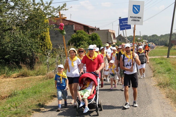 73. Pielgrzymka Rybnicka - grupy 6, 7, 8 i postój w Wilczy