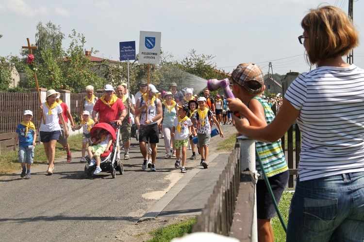 73. Pielgrzymka Rybnicka - grupy 6, 7, 8 i postój w Wilczy