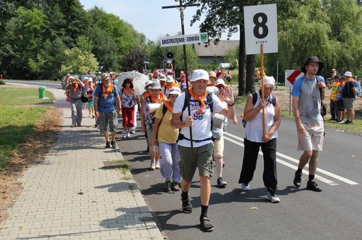 73. Pielgrzymka Rybnicka - grupy 6, 7, 8 i postój w Wilczy