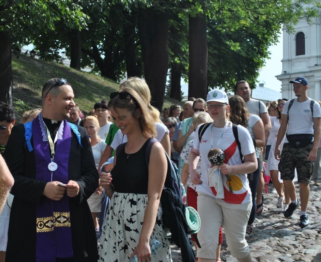 Wyjście pielgrzymów z Chełma.