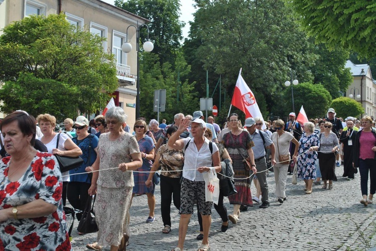 Wyjście pielgrzymów z Chełma.