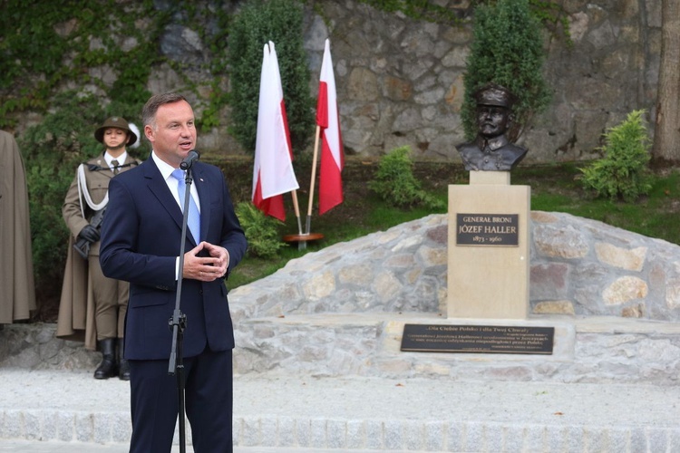 Odsłonięcie pomnika gen. Józefa Hallera