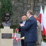 Odsłonięcie pomnika gen. Józefa Hallera