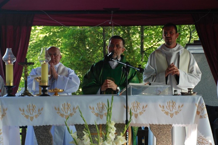 Msza u św. Otylii, kolejny chrzest oraz serdeczne przyjęcie w Chodlu