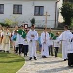 Biskup Andrzej Jeż w Siedliskach k. Bobowej