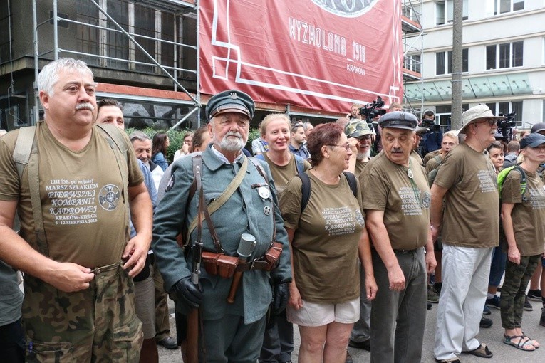 Wyjście Marszu Szlakiem I Kompanii Kadrowej 2018