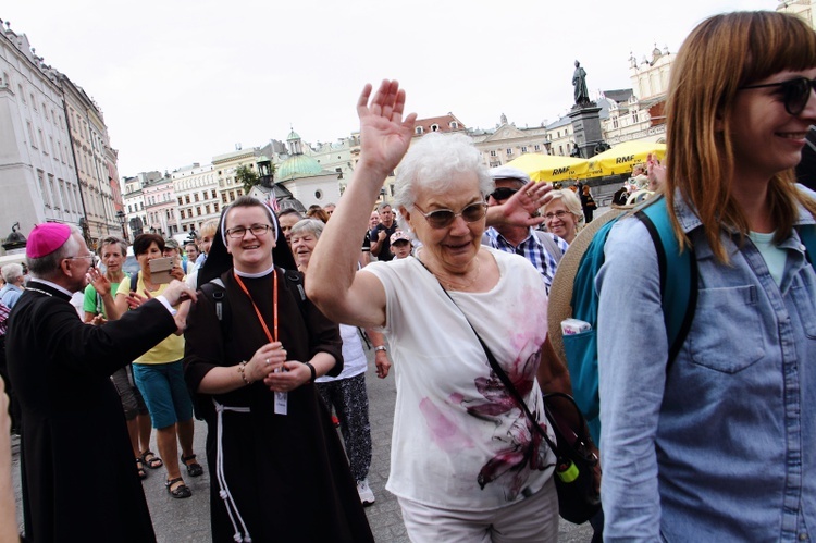 Wyjście 38. Pieszej Pielgrzymki Krakowskiej z Wawelu na Jasną Górę