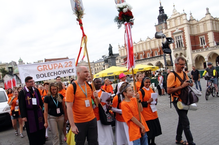 Wyjście 38. Pieszej Pielgrzymki Krakowskiej z Wawelu na Jasną Górę