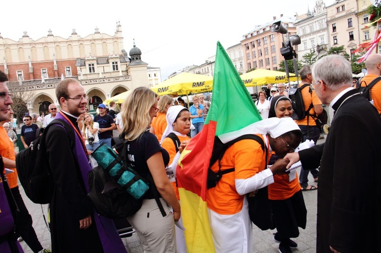 Wyjście 38. Pieszej Pielgrzymki Krakowskiej z Wawelu na Jasną Górę