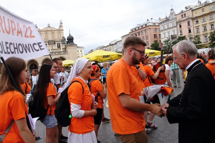 Wyjście 38. Pieszej Pielgrzymki Krakowskiej z Wawelu na Jasną Górę