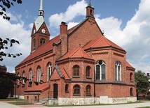 ▲	Świątynia w Kaletach- -Jędrysku (proj. Otto Kotzulla, 1899–1900). 