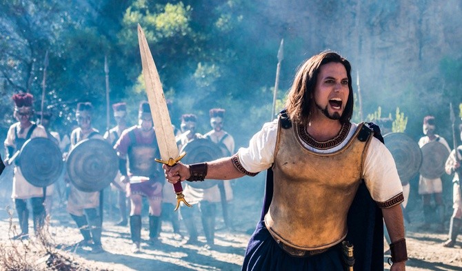 Jackson Rathbone, czyli książę Ralla. Kadr z filmu "Samson"