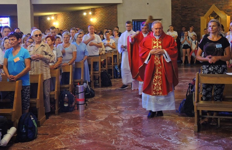 35. Pielgrzymka Oświęcimska na Jasną Górę - Msza św. u św. Maksymiliana