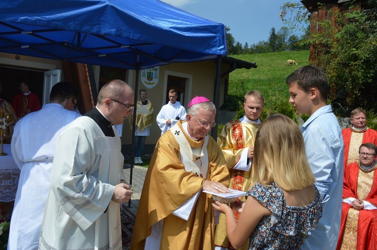 Poświęcenie domu rekolekcyjnego w Suchem