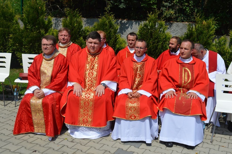 Poświęcenie domu rekolekcyjnego w Suchem