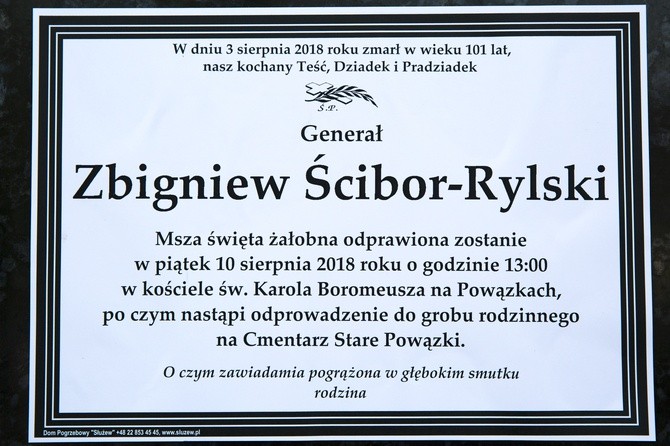 Pogrzeb gen. Ścibora-Rylskiego