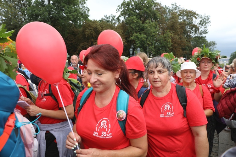 Powitanie 35. Pielgrzymki Oświęcimskiej na Jasnej Górze - 2018