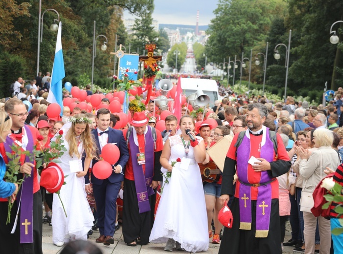 Powitanie 35. Pielgrzymki Oświęcimskiej na Jasnej Górze - 2018