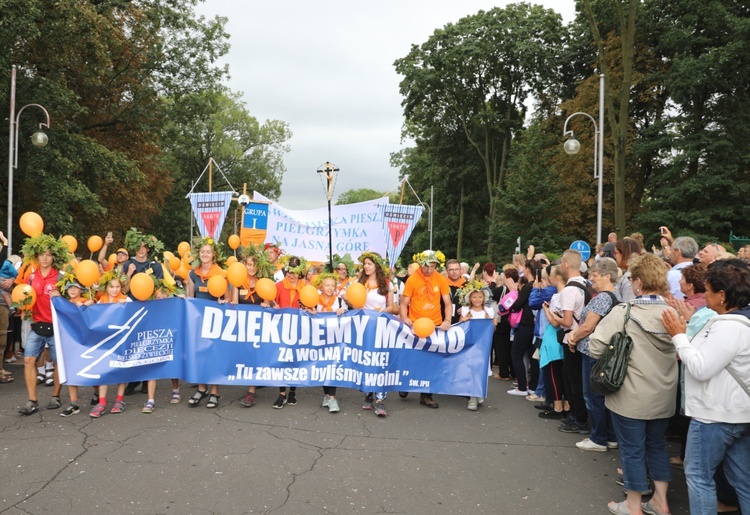 Powitanie 35. Pielgrzymki Oświęcimskiej na Jasnej Górze - 2018