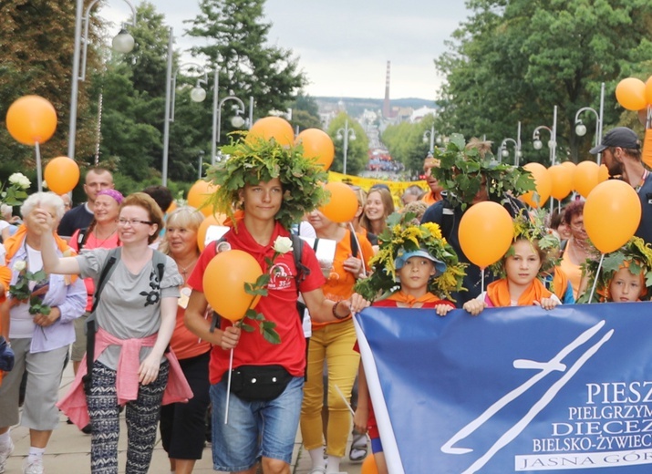 Powitanie 35. Pielgrzymki Oświęcimskiej na Jasnej Górze - 2018