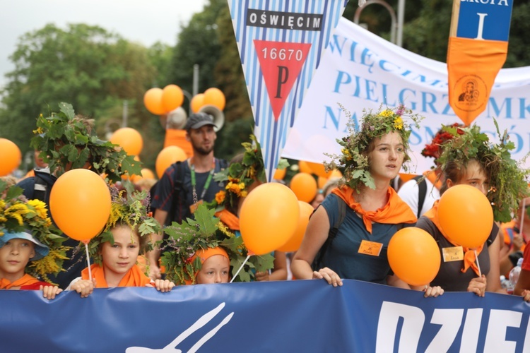 Powitanie 35. Pielgrzymki Oświęcimskiej na Jasnej Górze - 2018