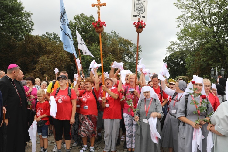 Powitanie 27. Pielgrzymki Cieszyńskiej na Jasnej Górze - 2018