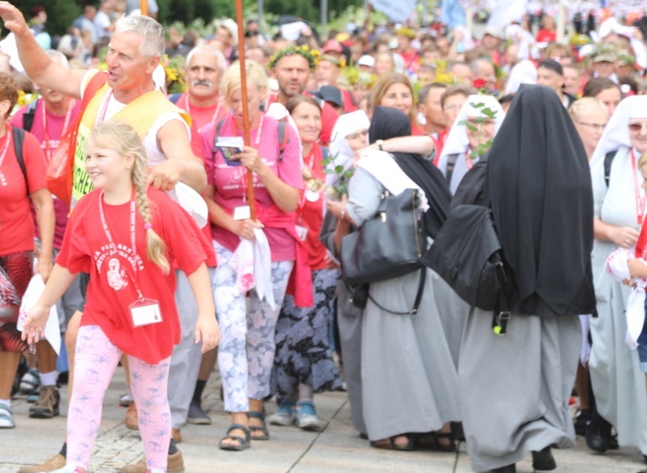 Powitanie 27. Pielgrzymki Cieszyńskiej na Jasnej Górze - 2018