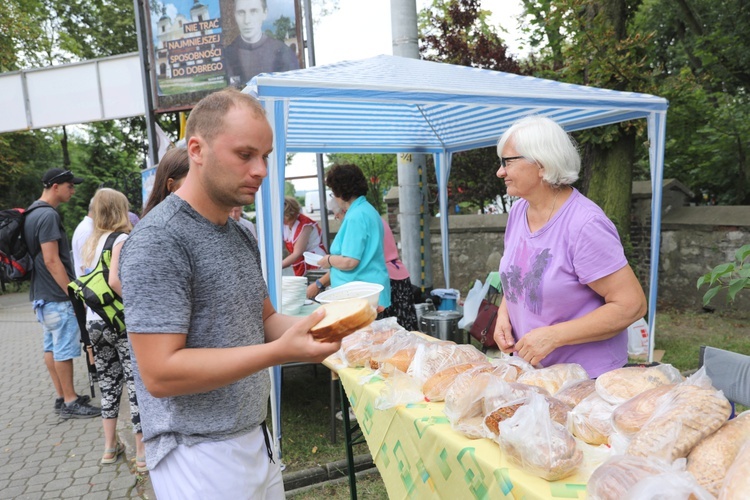 Powitanie pielgrzymów z Oświęcimia na Górce w Gołonogu - 2018