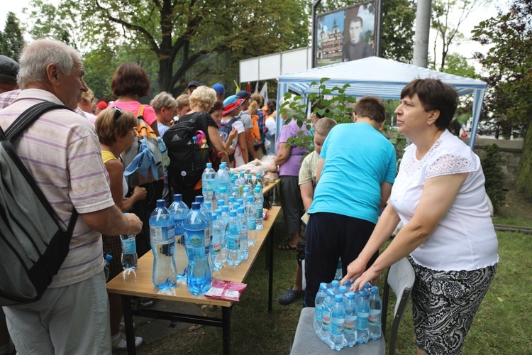 Powitanie pielgrzymów z Oświęcimia na Górce w Gołonogu - 2018