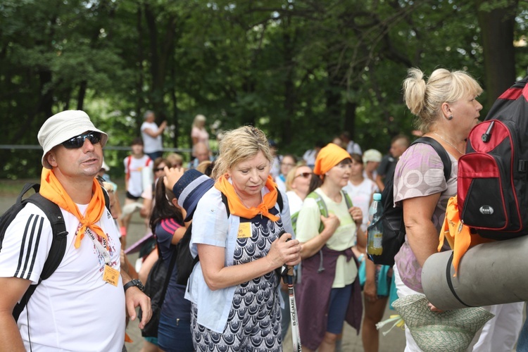 Powitanie pielgrzymów z Oświęcimia na Górce w Gołonogu - 2018