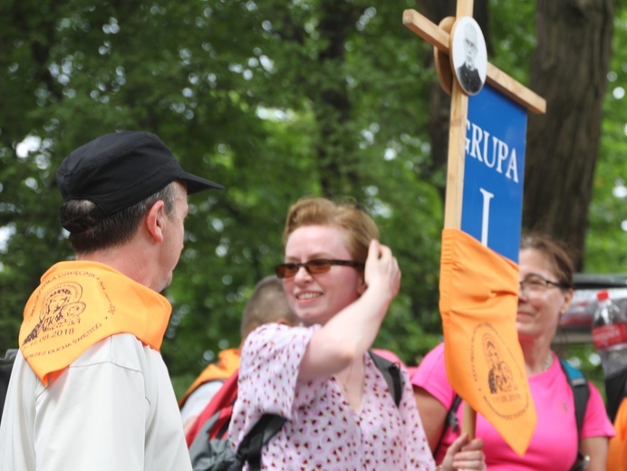 Powitanie pielgrzymów z Oświęcimia na Górce w Gołonogu - 2018