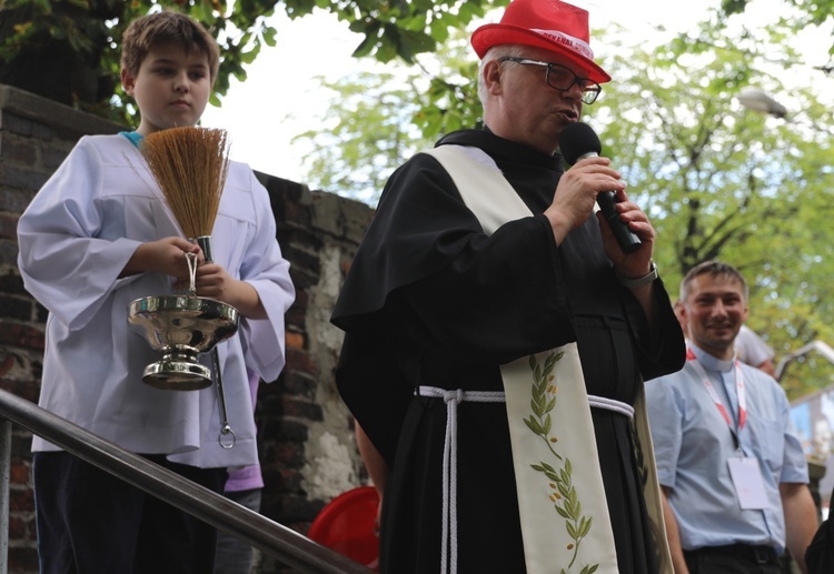 Powitanie pielgrzymów z Oświęcimia na Górce w Gołonogu - 2018