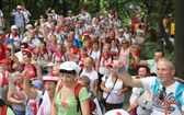Powitanie pielgrzymów z Oświęcimia na Górce w Gołonogu - 2018
