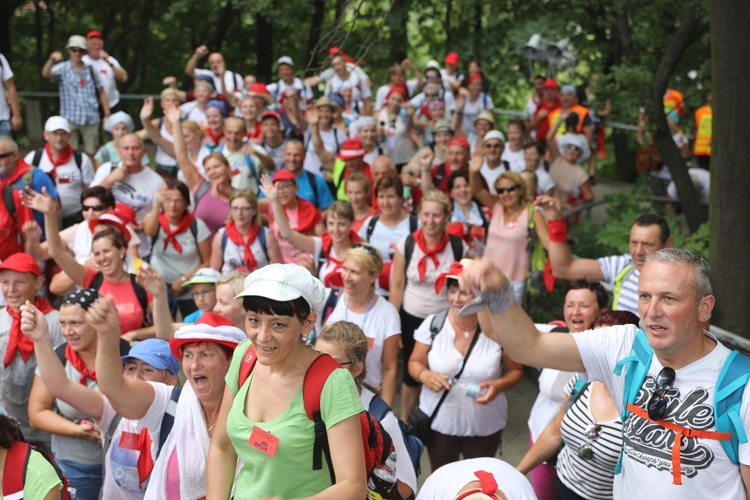 Powitanie pielgrzymów z Oświęcimia na Górce w Gołonogu - 2018