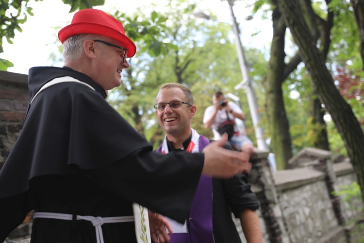 Powitanie pielgrzymów z Oświęcimia na Górce w Gołonogu - 2018