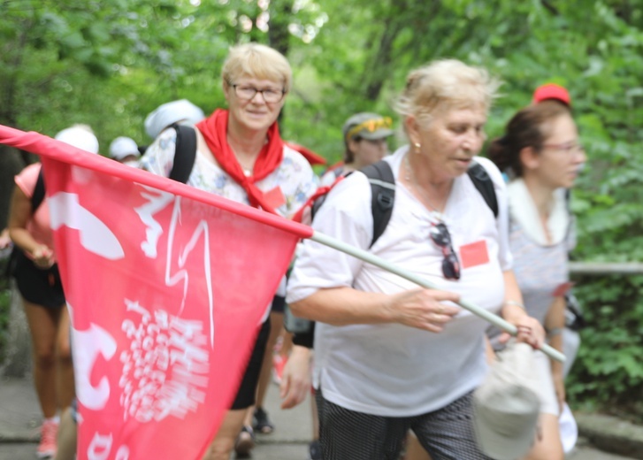 Powitanie pielgrzymów z Oświęcimia na Górce w Gołonogu - 2018