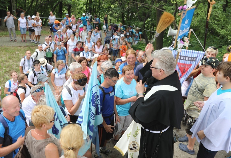 Powitanie pielgrzymów z Oświęcimia na Górce w Gołonogu - 2018