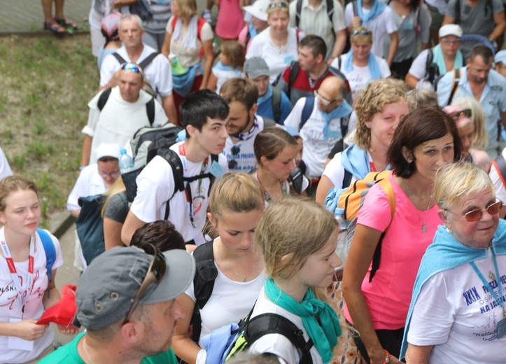 Powitanie pielgrzymów z Oświęcimia na Górce w Gołonogu - 2018