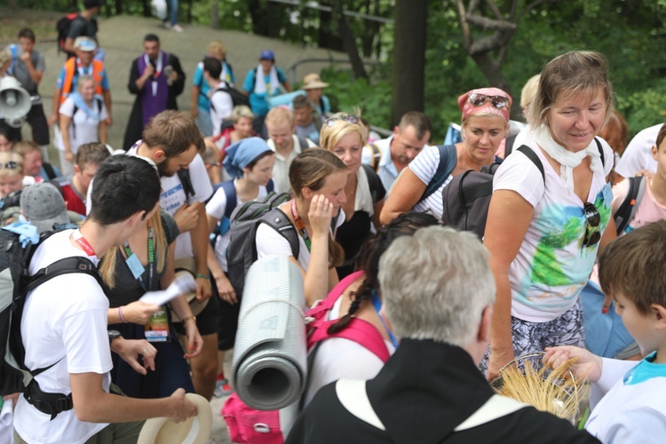 Powitanie pielgrzymów z Oświęcimia na Górce w Gołonogu - 2018