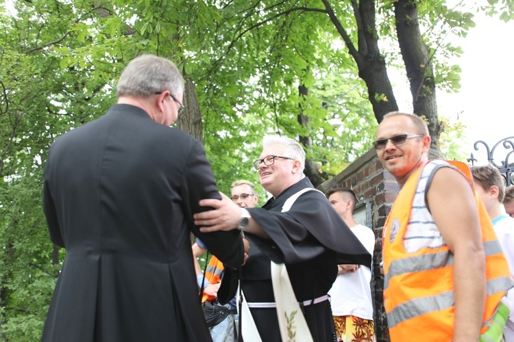 Powitanie pielgrzymów z Oświęcimia na Górce w Gołonogu - 2018