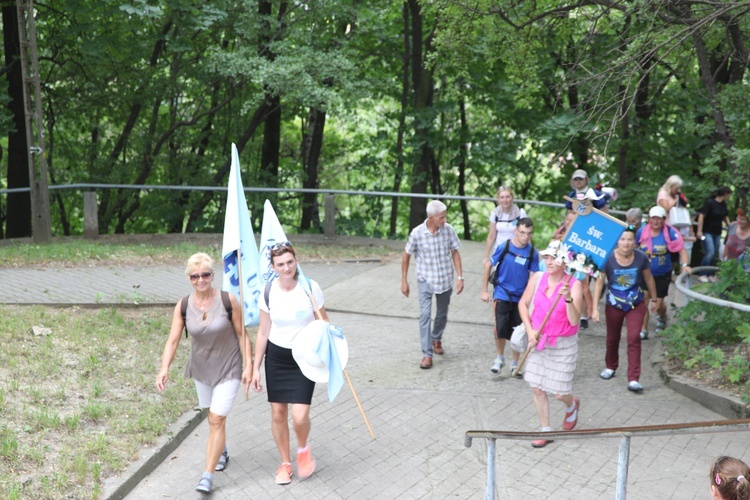 Powitanie pielgrzymów z Oświęcimia na Górce w Gołonogu - 2018