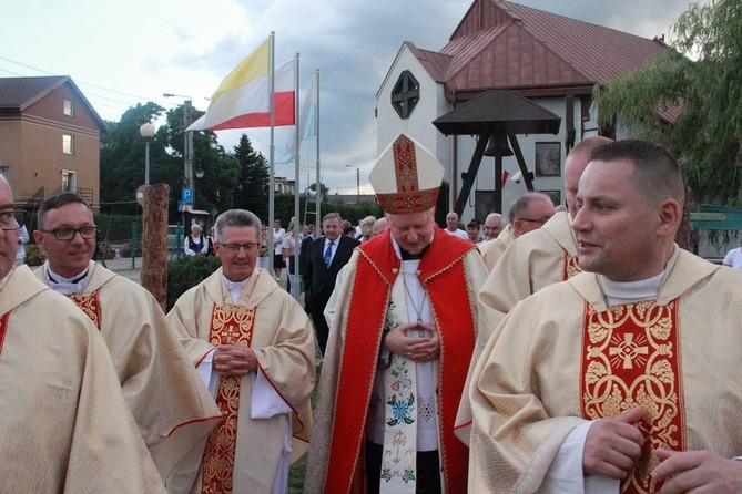 Poświęcenie placu budowy kościoła w Redzie-Ciechocinie