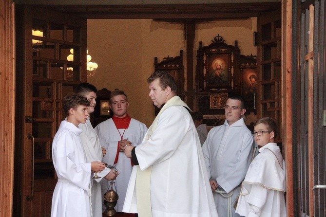 Poświęcenie placu budowy kościoła w Redzie-Ciechocinie